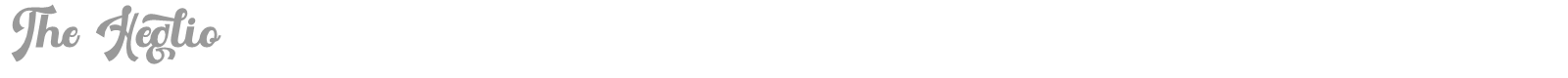 The Heglio font preview